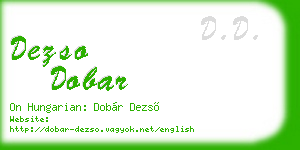 dezso dobar business card